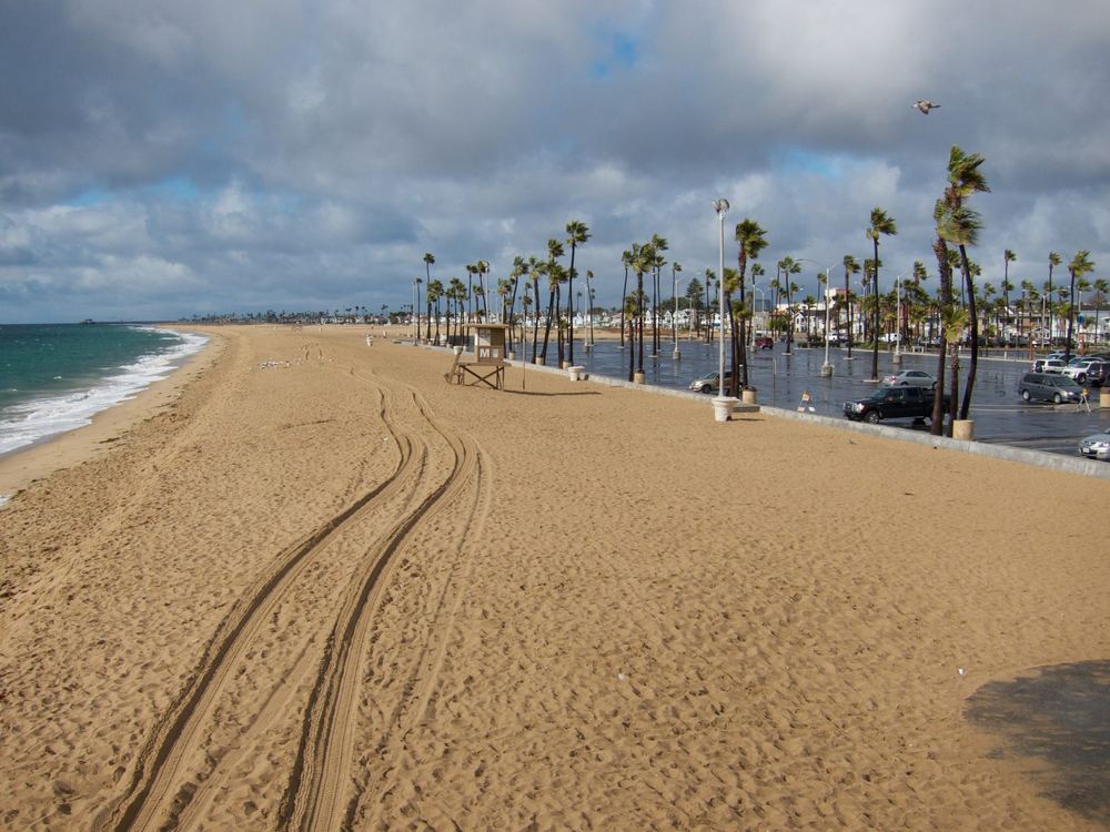 The beach at Balboa Peninsula, Newport Beach